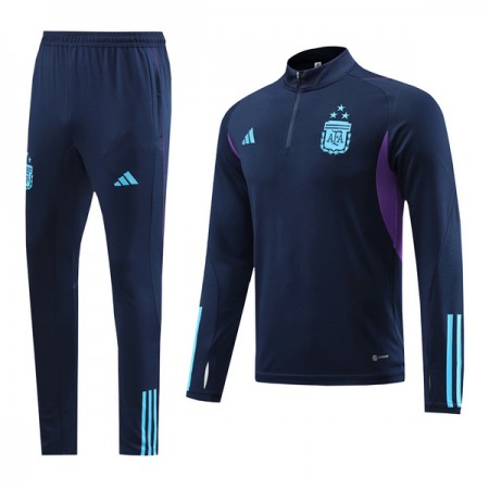 Argentina 3 Stars Quarter Zip Royal Sweat de Treino 2022-23 Azul